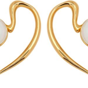 Small Pearl Heart Earrings